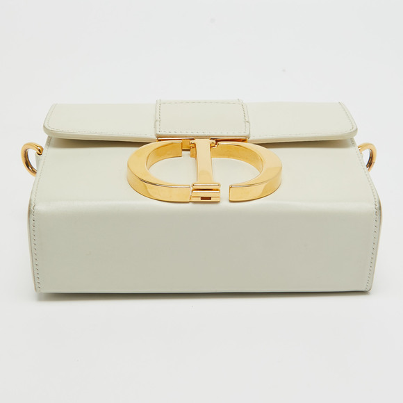 DIOR Off White Leather 30 Montaigne Box Bag - Picture 7 of 8
